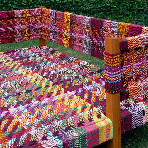 Garden of Dreams Daybed in Handwoven Design | Sirohi