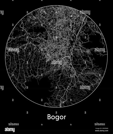 City Map Bogor Indonesia Asia vector illustration Stock Vector Image & Art - Alamy