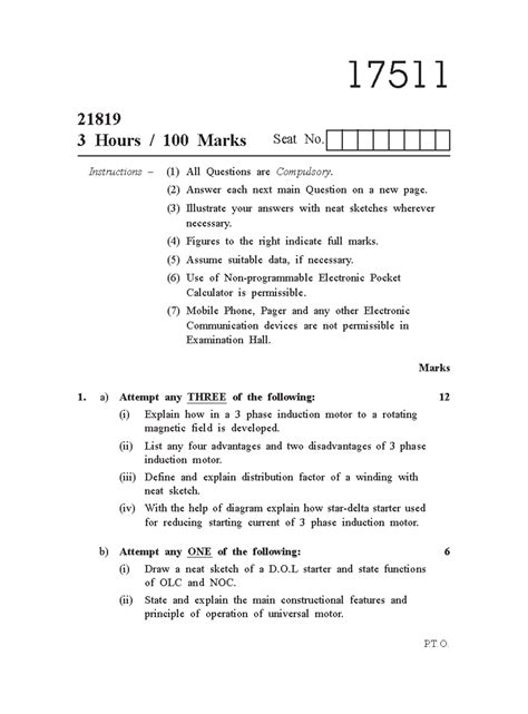 17511-S 2019 Q - Question bank - 17511 21819 3 Hours / 100 Marks Seat ...