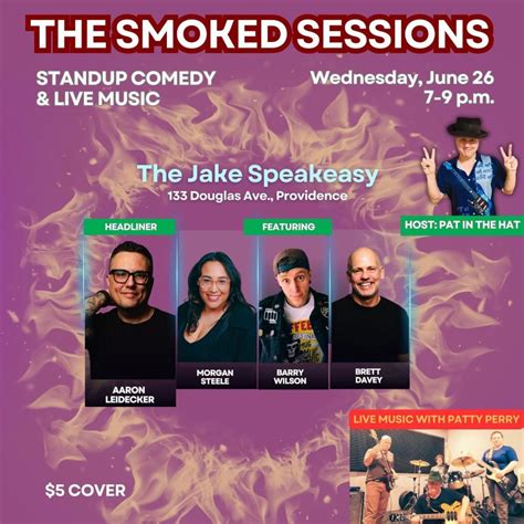 The Smoked Sessions Comedy and live music, 133 Douglas Ave, Providence ...