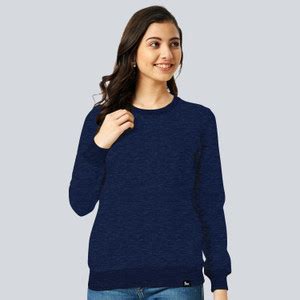 Nilan Tees Wear Full Sleeve Solid Women Sweatshirt - Buy Nilan Tees ...