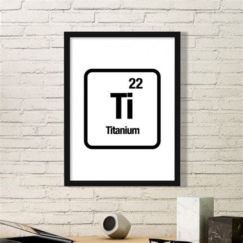 Bestchong Ti Chemical Element chem Science Art Painting Frame ...