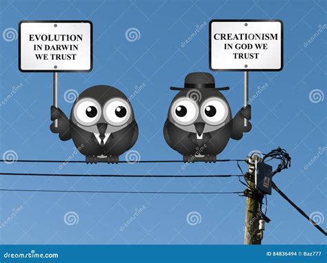 Creationism Vs. Evolution On White Royalty-Free Stock Photo | CartoonDealer.com #302304651