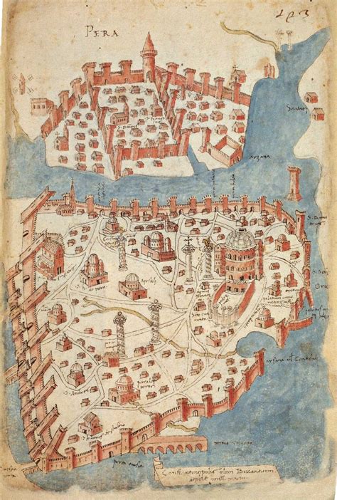 Constantinople_mediaeval_map - Medievalists.net