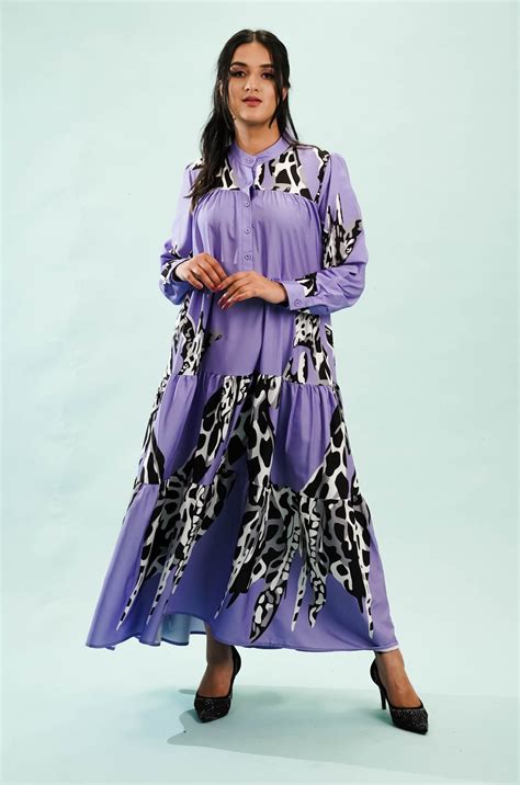 Purple Safari Tier Dress | Womens Long Maxi Dress| Nolabels - Nolabels.in