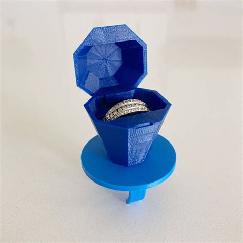 Unique XL blue Raspberry Ring Pop Engagement Proposal Box Made in Salt ...
