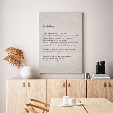 The Windhover by Gerard Manley Hopkins Poem Print Vintage - Etsy UK