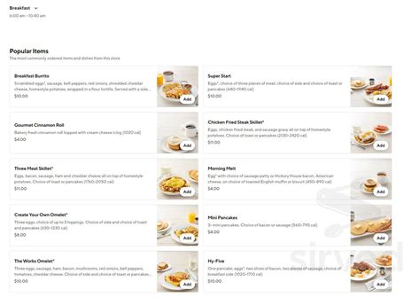 Hy-Vee Chinese menu in Sioux Falls, South Dakota, USA