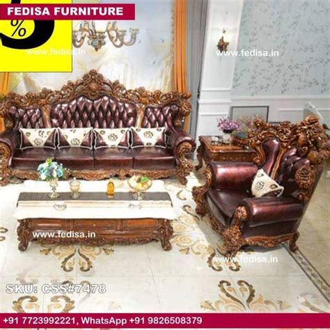 Luxury Sofa Set U Shaped Reclining Sectional Lakri Ka Sofa Circular ...