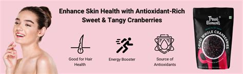 Dried Cranberries 125g by True Elements - Cranberries Dried and Sliced ...