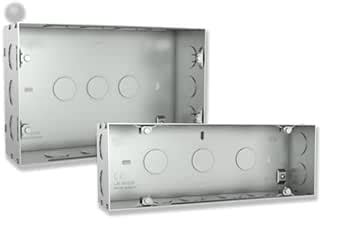 Fybros Metal Concealed Gang Box for Home & Office Wiring, Sturdy Rust ...