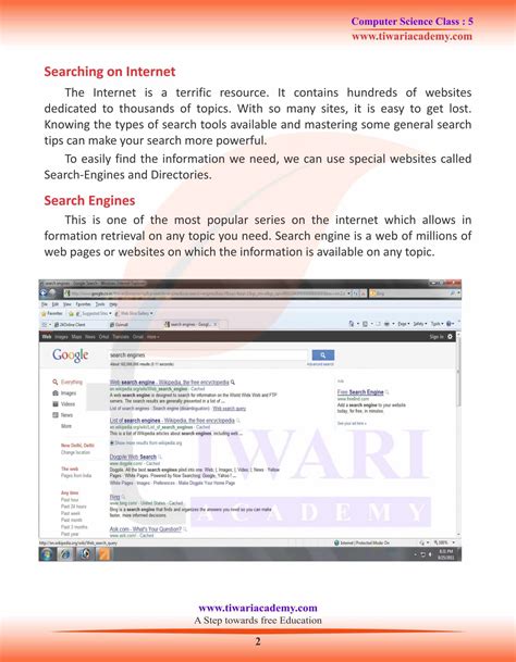 Image result for Assignment Topics for Class 5 Computer