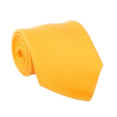 The Stylish Hermes Yellow Tie – TheStylease.com