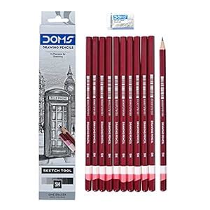 Doms Drawing & Sketching 5H Graphite Pencils (Pack of 10 x 4 Set ...