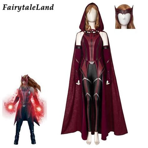 Scarlet Witch Cosplay Costume Halloween WandaVision | Ubuy India