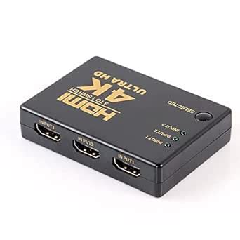 VOOCME 3 Port HDMI Switch Box Switcher Splitter 3 in 1 Out High Speed ...