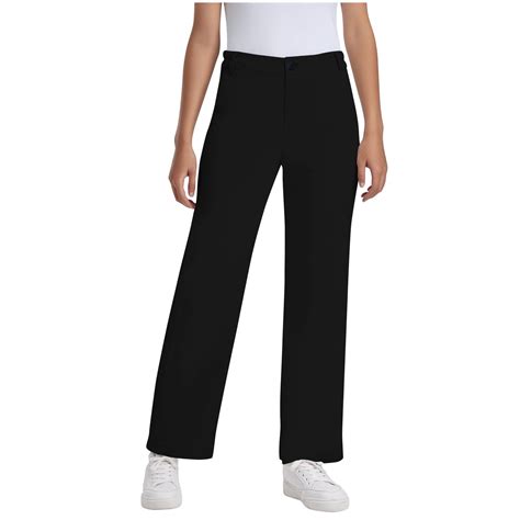 Mgmyaa Boys and Girls Dress Pants Kids Straight Formal Flat Front ...