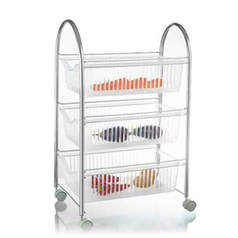 Žičana pokretna polica sa tri korpe Kiwa KW20242 | Volim svoj dom