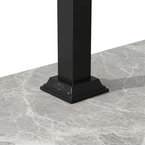 MIDHAM 3.3-in x 46.7-in Black Finished Wrought iron Interior/Exterior ...