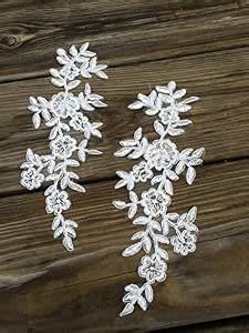 A109 Lace Appliques, Three Pairs Embroidered Appliques,Lace Patches for ...