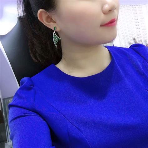 Qi Xuan_Trendy Jewelry_New Elegant Vintag Earrings S925 Silver Inlay ...