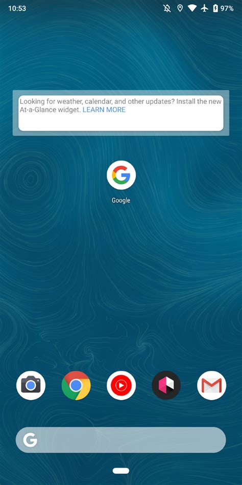 Il widget Feed sta sparendo definitivamente dall'app Google