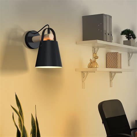 Applique industriale Pandore nero, in metallo, D. 0 cm 17 x 25 cm ...