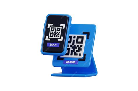 Mobile phone with scanning barcode icon 3d render concept of scanning ...