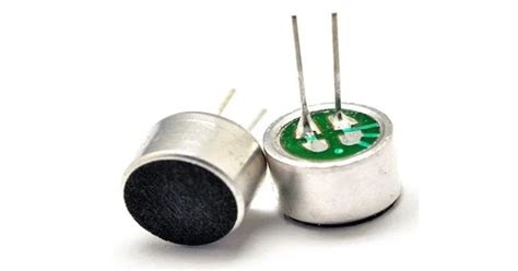 Image result for Electret Microphone Anode Cathode