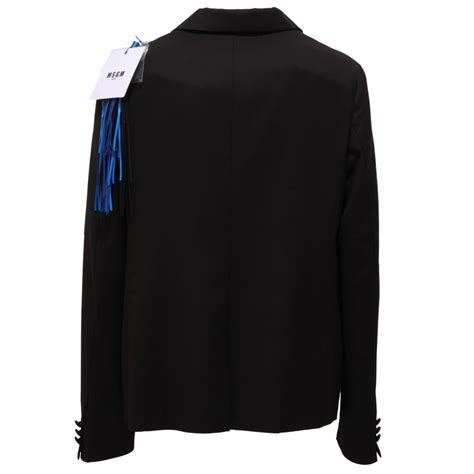 5992AB giacca bimbo BOY MSGM nero jacket kid