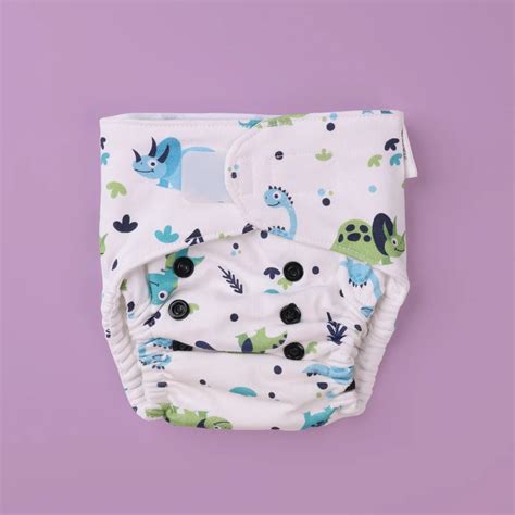 Just Bumm Fluffie Dinorawr Organic Cotton Nappy for Babies
