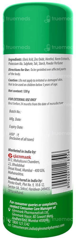 New Candid Menthol Cool Prickly Heat Powder 120gm - Uses, Side Effects ...