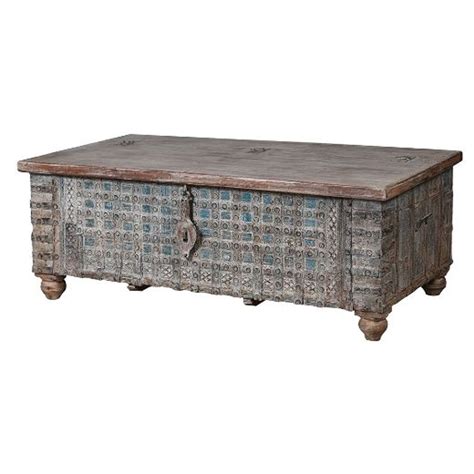 Antique Wood Trunk Coffee Table at Thomas Charlesworth blog