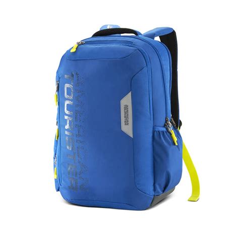 Buy American Tourister Brett Polyester Unisex Laptop Backpack (Blue ...