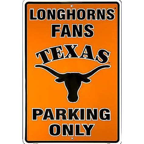 Buy Signs 4 Fun Spctxu TX Univ Longhorns Fans Only, Large Parking Sign ...