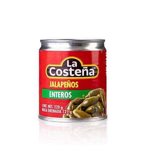 Chili Schoten - Jalapenos, ganz (La Costena), 220 g, Dose | GOURMET ...