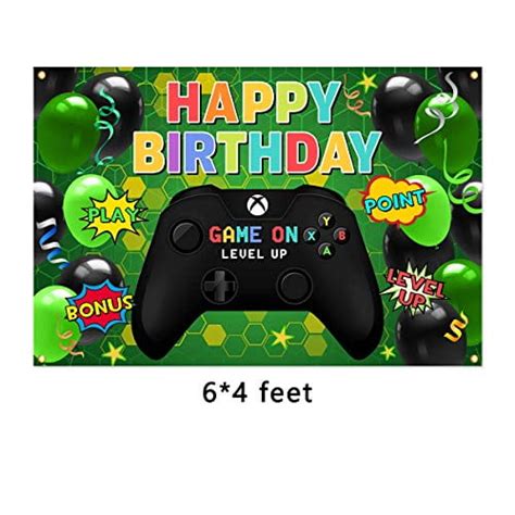 Buy Video Game Happy Birthday Backdrop Gaming Theme Party Photography ...