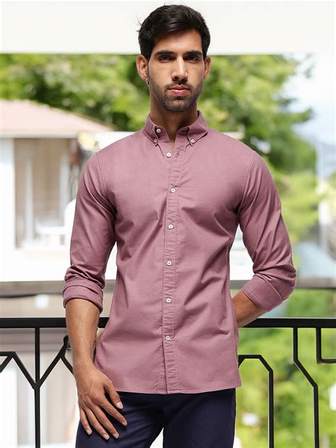 Oxford Shirt in Roseberry – Shop Casual Shirt Online