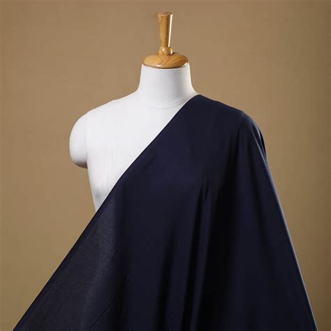 Blue Prewashed Plain Cotton Fabric
