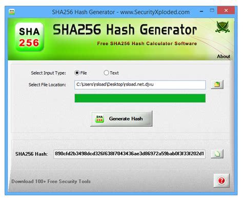 SHA256 Hash Generator v1.5