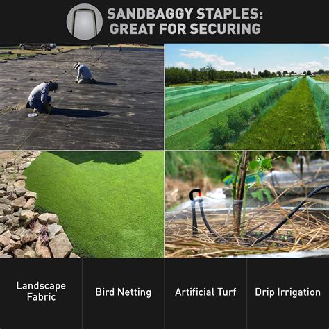 A.M. Leonard 500-Count Galvanized Landscape Staples - SOD Garden India ...