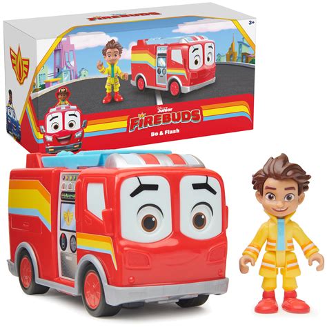 Buy Disney Junior Firebuds, Bo and Flash, Fire Truck and Action Figure ...