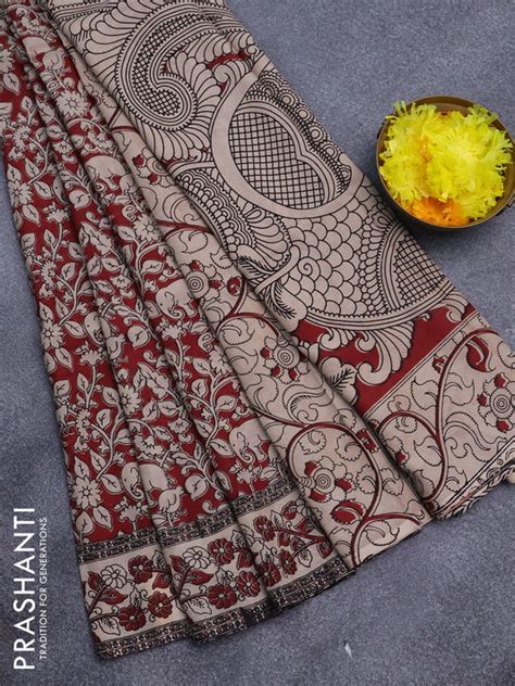 Kalamkari Semi Silk by Prashanti Sarees