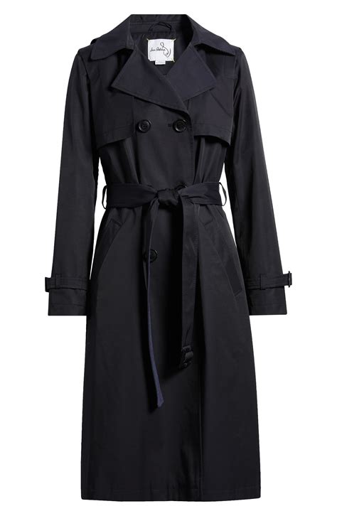 Sam Edelman Double Breasted Belted Trench Coat | Nordstrom | Long black ...