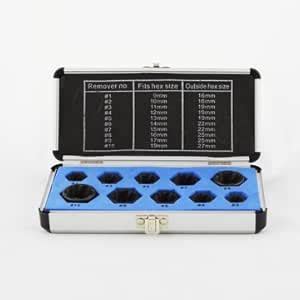 Generic 10Pcs Cased Damaged Bolt Nut Screw Remover Extractor Removal ...