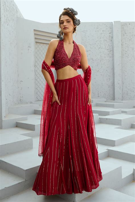 Aura Red Skirt – Chamee and Palak official
