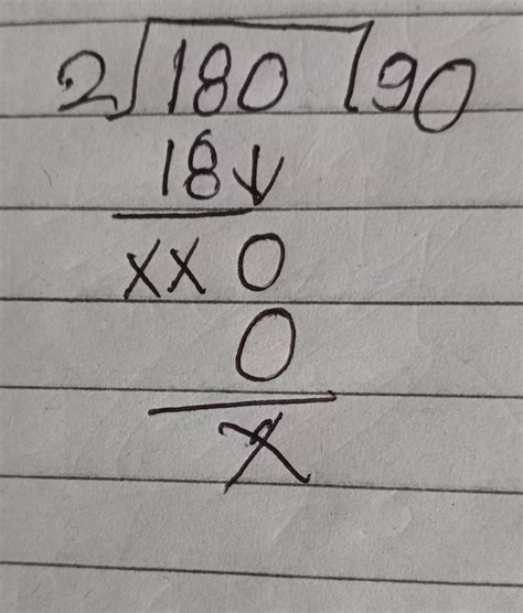 long division of 180 - Brainly.in