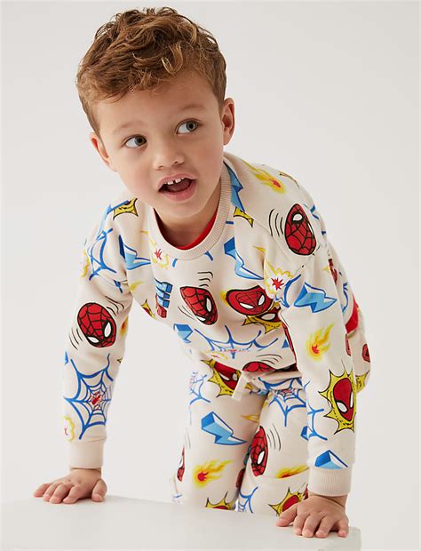 Buy Cotton Rich Spider-Man™ Sweatshirt at Marks & Spencer
