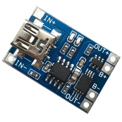 Image result for TP4056 Lithium Cell Charger Module with Battery Protection