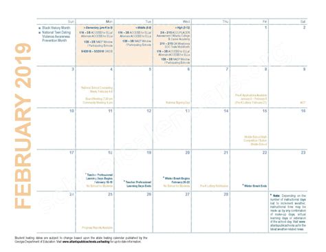 Atlanta Public Schools Calendars – Atlanta, GA